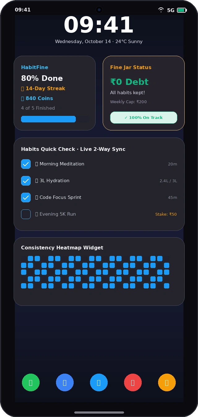 Android Home Widgets Live Sync