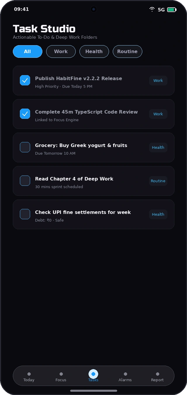 Actionable To-Do & Task Studio
